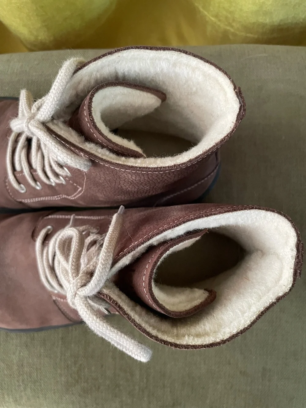 Women's Brown Lace-Up Winter Boots - Casual Suede Ankle Boot